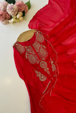 Premium Silk kurta With Handwork