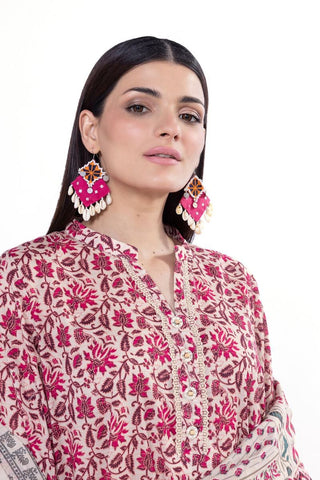 Khaadi Unstitched Printed Lawn suit-0112