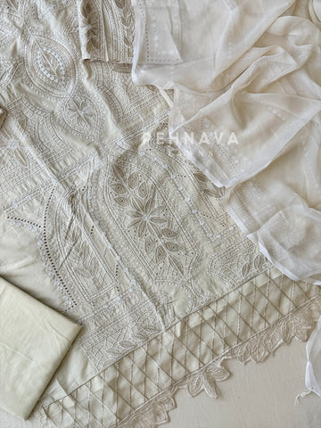 Embroidered Semi Stitched Suit 1915