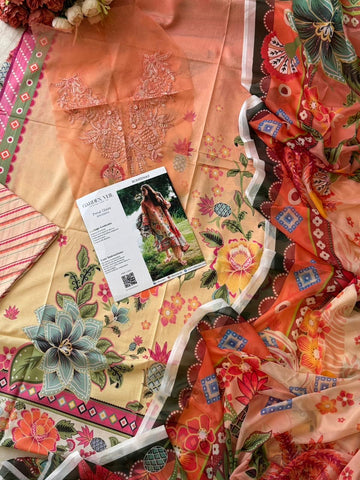 Printed Lawn Collection-PETAL GLAZE