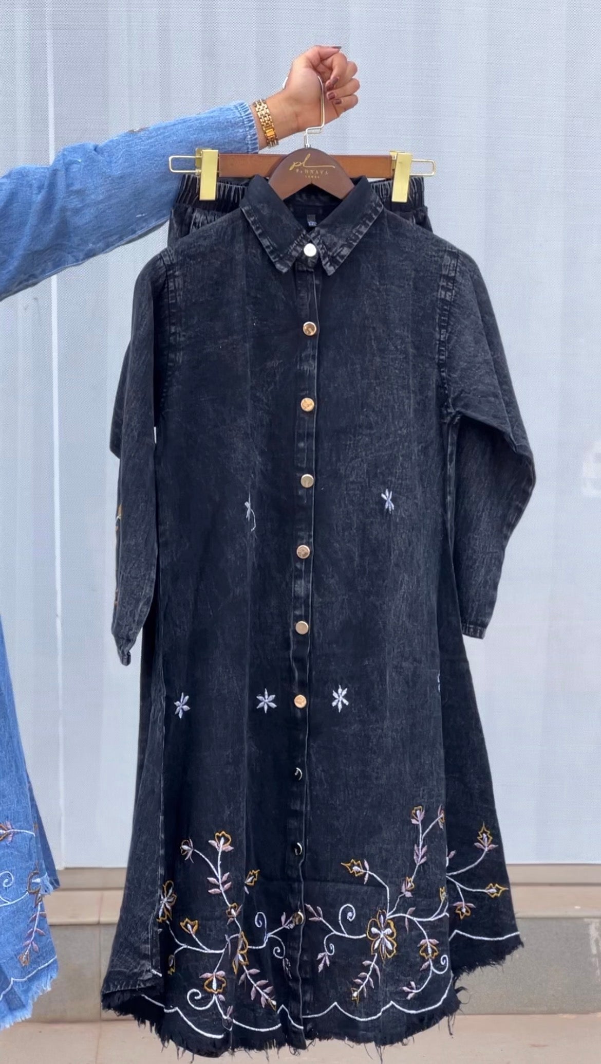 Denim Co-ord Set - Pehnava Lawns