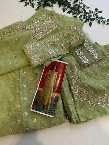 Afrozeh Premium Luxe Unstitched Suit-2