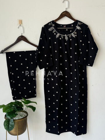 Doted Co-Ord Set-17997 - Pehnava Lawns
