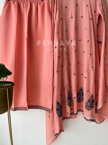 Embroidered Chanderi Suit-3453 - Pehnava Lawns