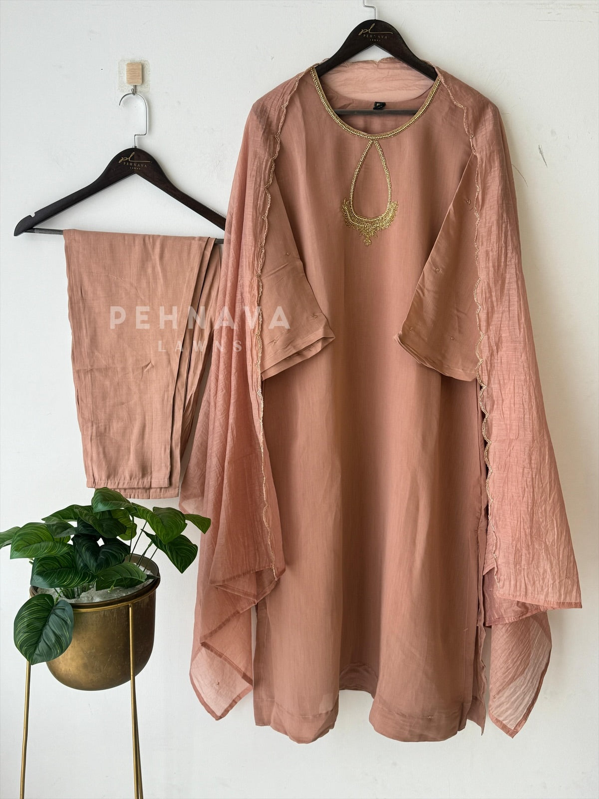 Handworked pastels Suit-3190 - Pehnava Lawns