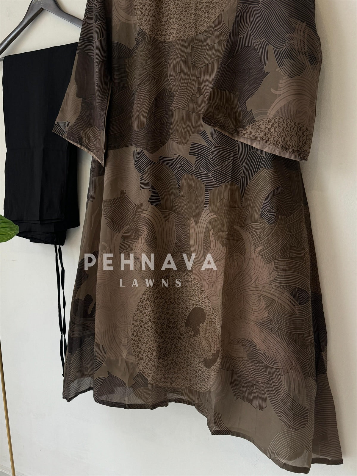 Printed Organza Ensemble Suit-4201