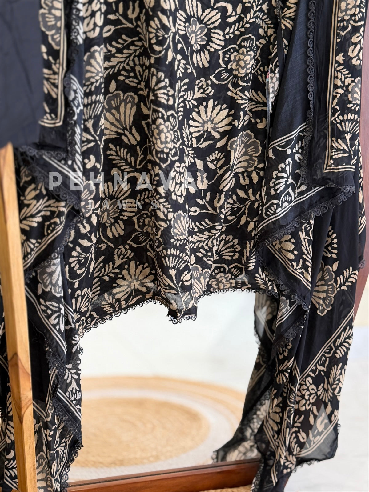 Floral Printed Unstitched Suit 4353