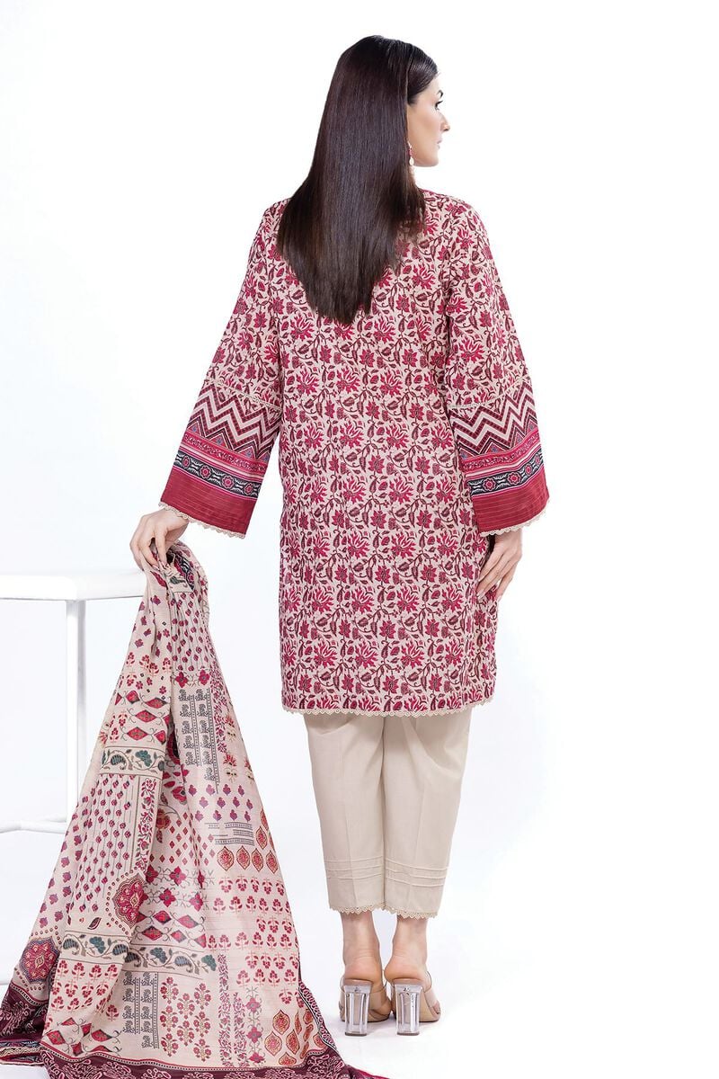 Khaadi Unstitched Printed Lawn suit-0112