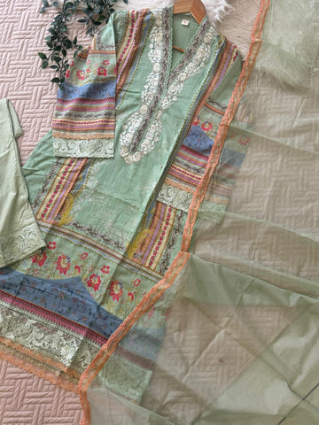 Cotton Printed Casual Suit-4