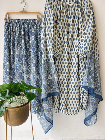 Ethnic Pattern Kurtha & Plazzo Ensemble