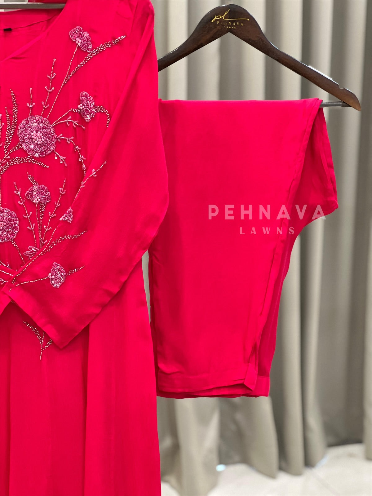 Yoke Sequin Embroidered Suit-No.2 - Pehnava Lawns