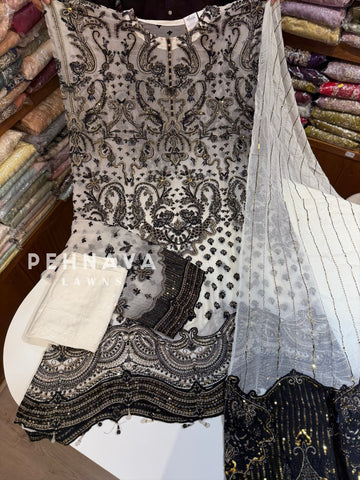 Heavy Embroidery Chiffon Suit