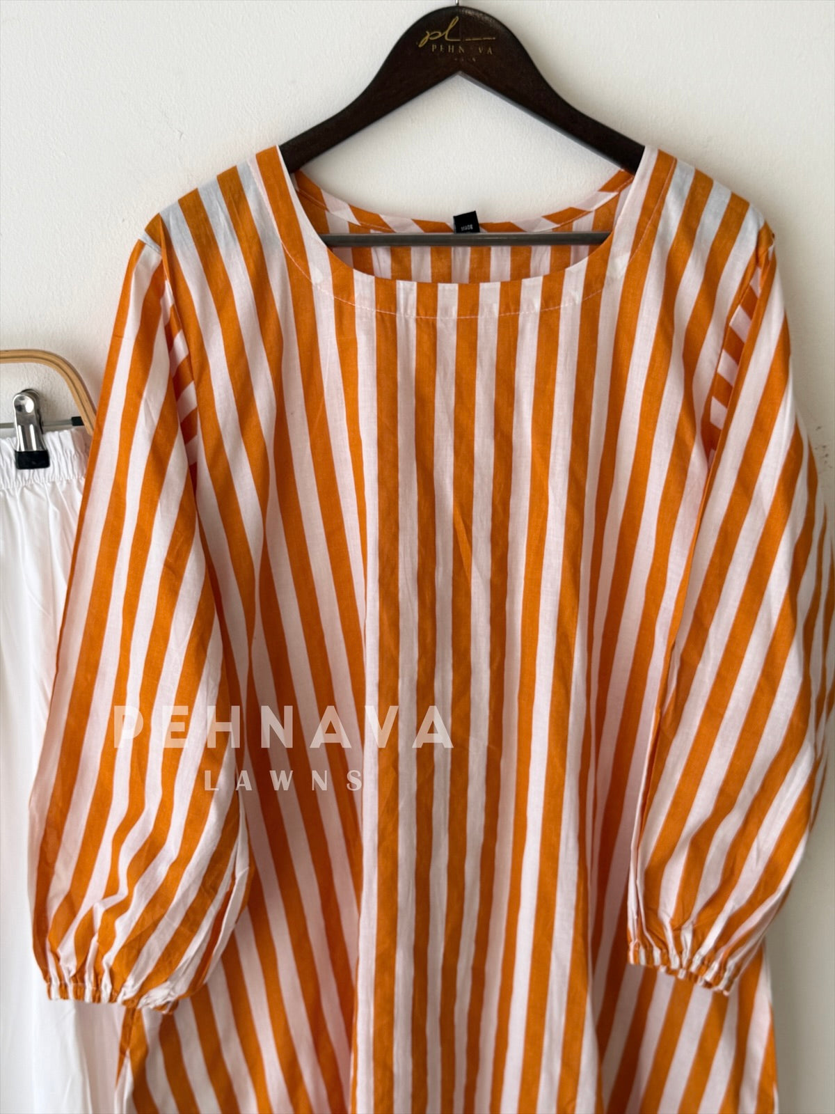 Back Tie-Up Striped Co-ord Set-cw 022