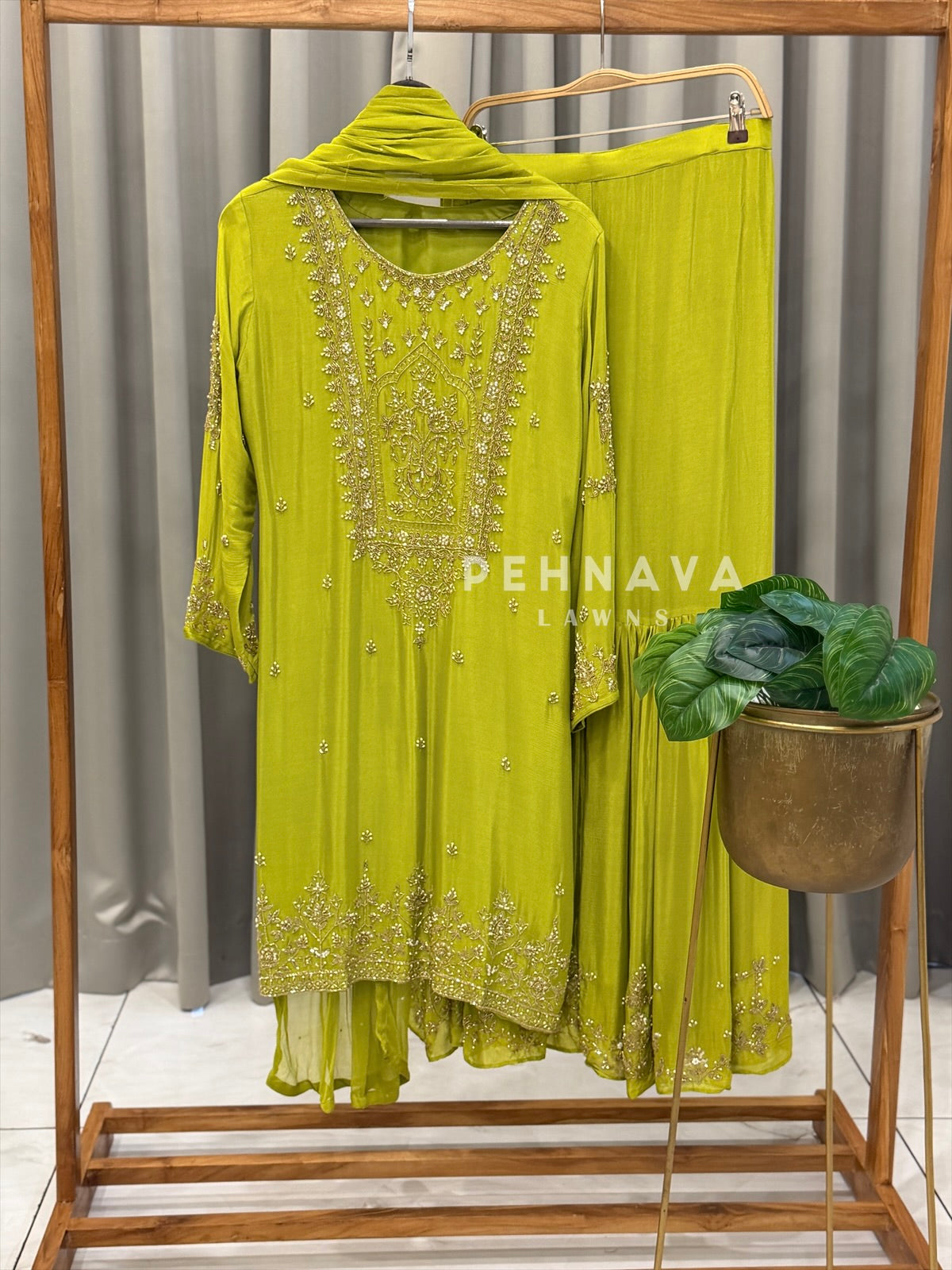 Premium hand worked sharara suit