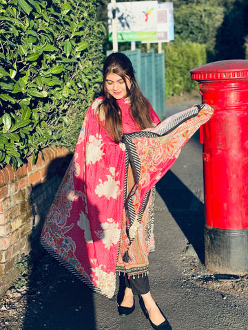Digital Printed Muslin Suit-114