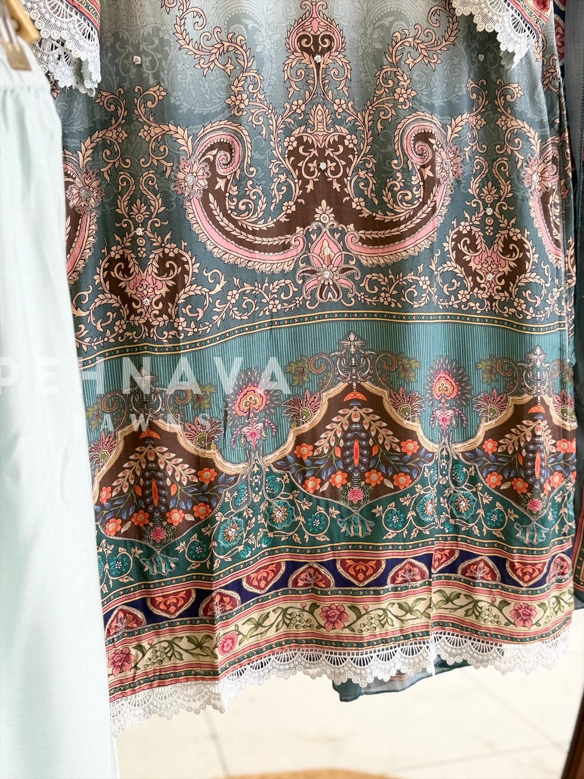 Printed Muslin Suit Set -Jamdaani