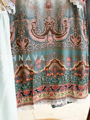 Printed Muslin Suit Set -Jamdaani