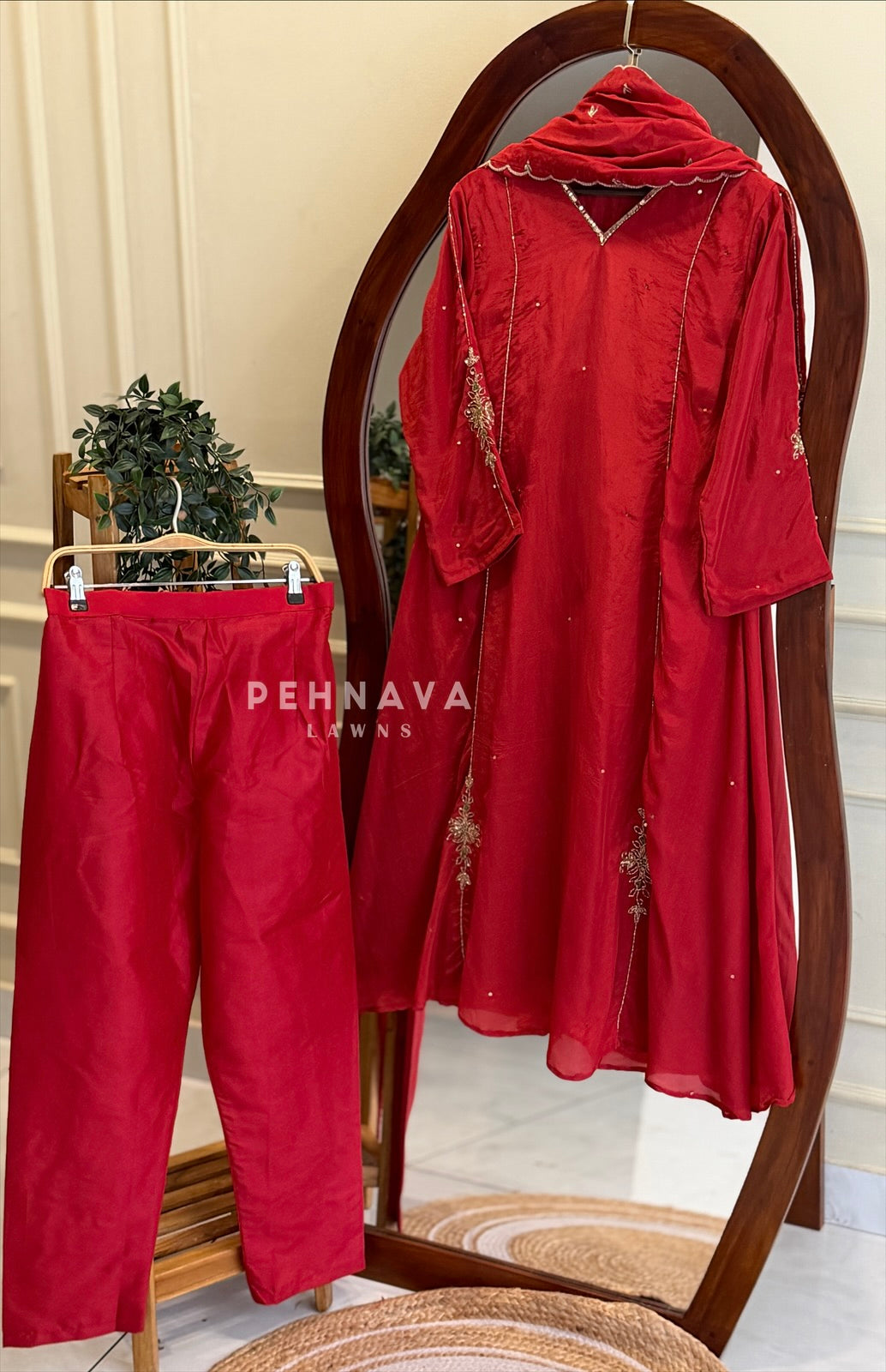 Handworked Panel Suit Set NC 4 - Pehnava Lawns