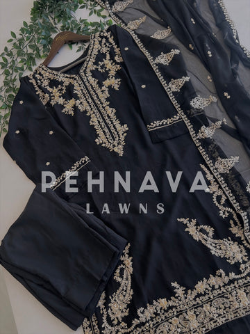 Premium Agha Noor’s Chiffon Suit-1624