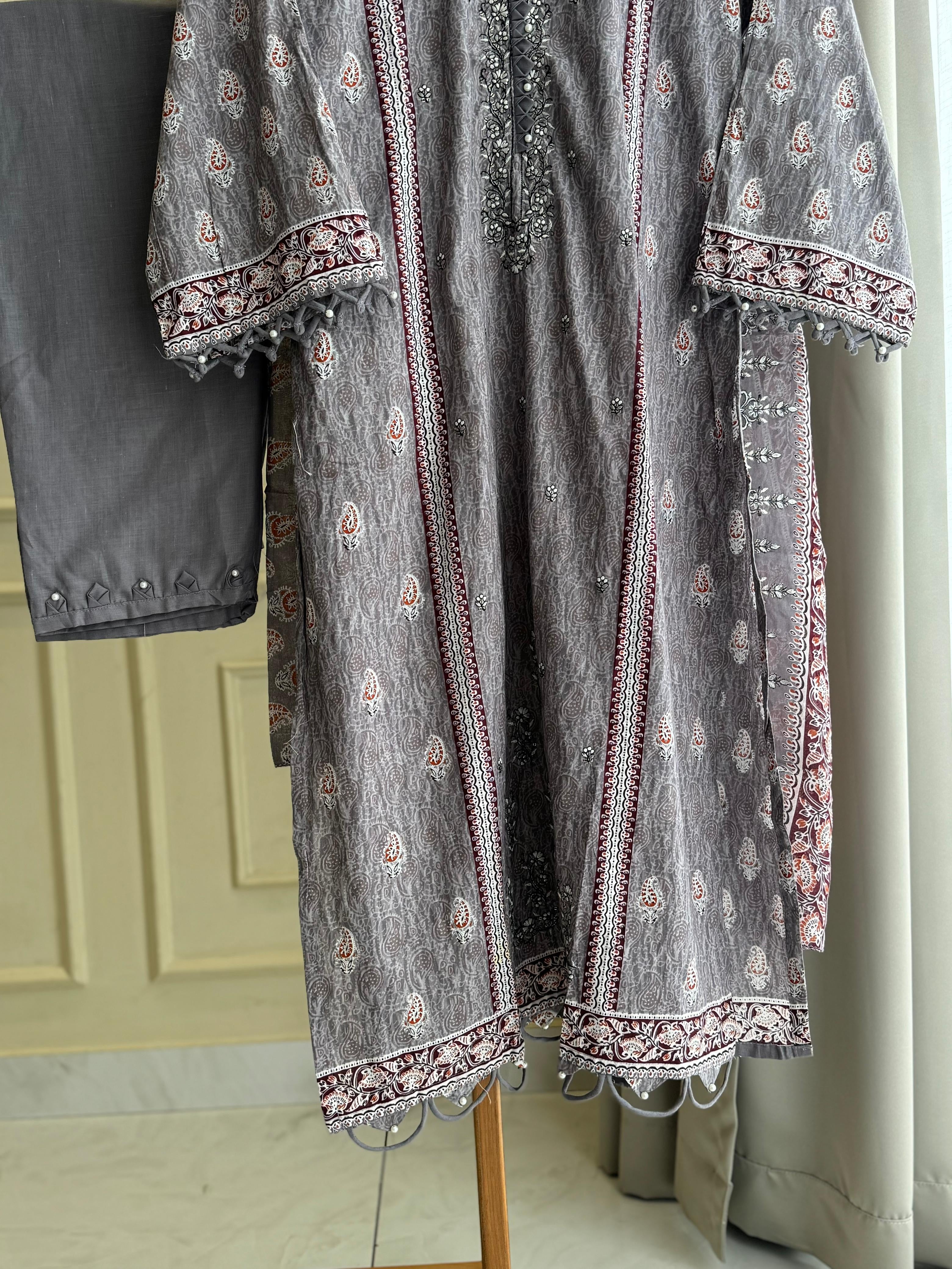 Casual Fit Cotton Suit-5