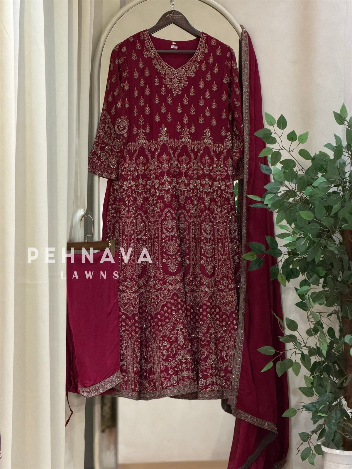 Heavy Embroidered Anarkali Attire