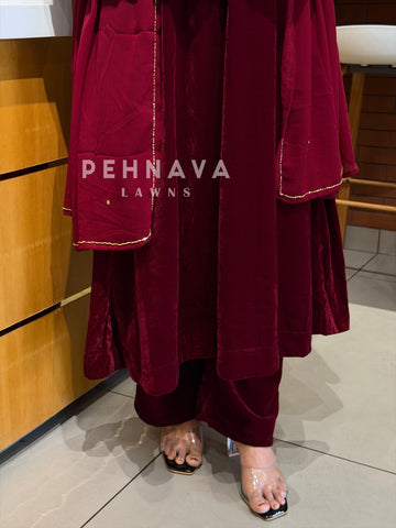 Premium Velvet Handworked Ensemble H 467