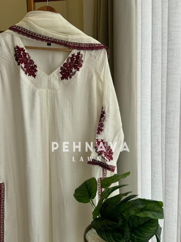 Premium Chanderi Three Piece Set