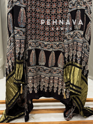 Ajrak Printed Unstitched Suit