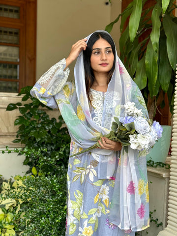 Floral Patterned Casual Pak-Suit-2