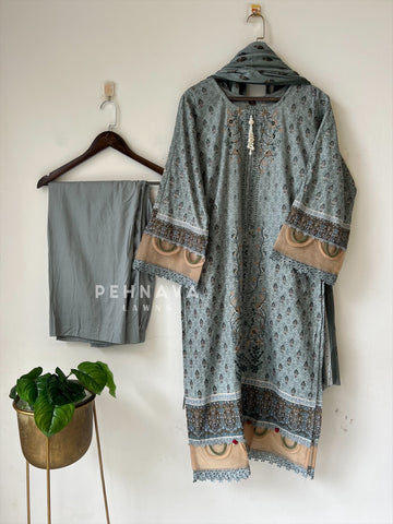 Embroidered Casual Ready To Wear Suit-21005-6