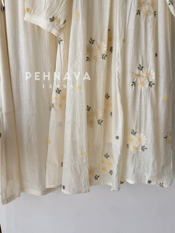 Floral Embroidered Imported Suit-2303