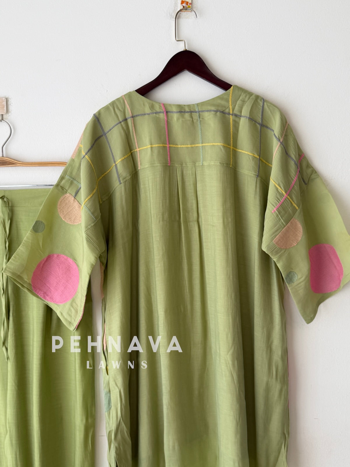 Polka Dot Appliqué Three Piece Set