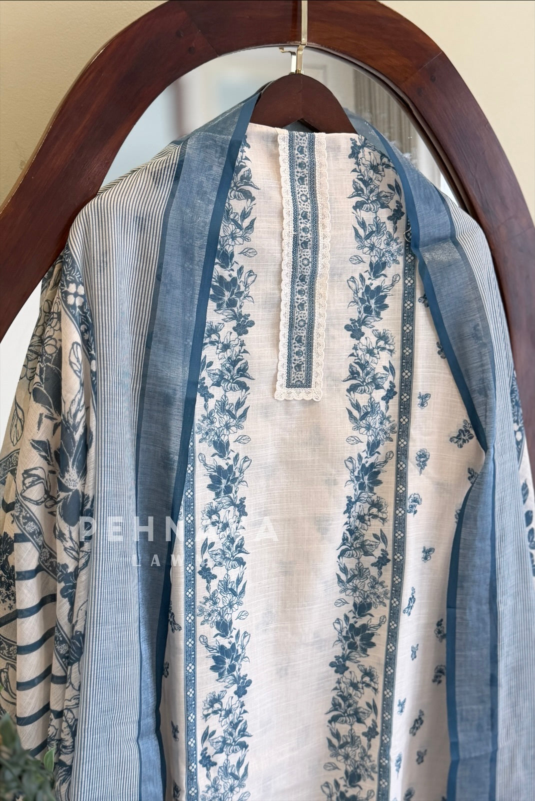 Floral Embroidered Unstitched Suit