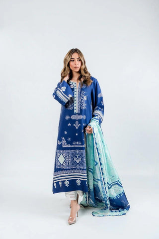 Premium Viscous Silk Blue Tunic Set