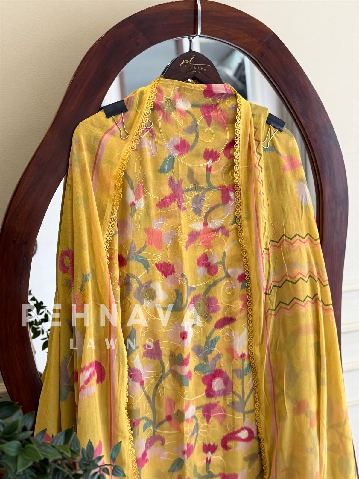 Floral Embroidered Unstitched Suit 3490