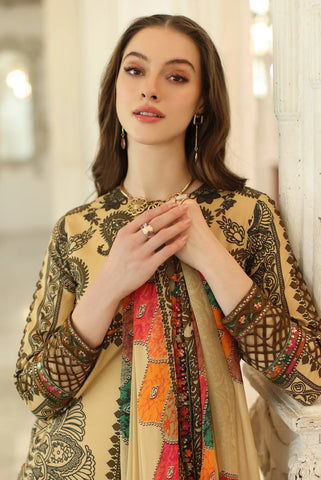 3-PC UNSTITCHED EMBROIDERED LAWN COLLECTION AN5-04