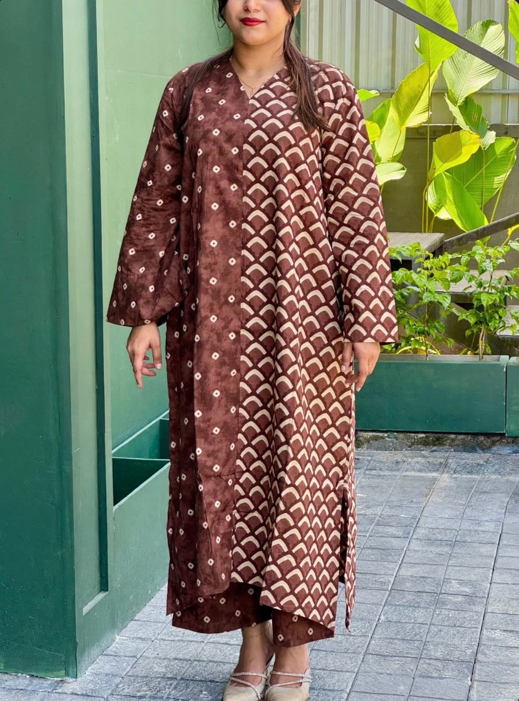 Daily Wear Cotton Printed Three Piece Set-B247