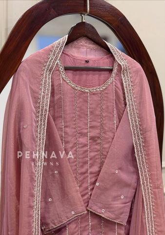 Tissue Handworked Stitched Suit-322
