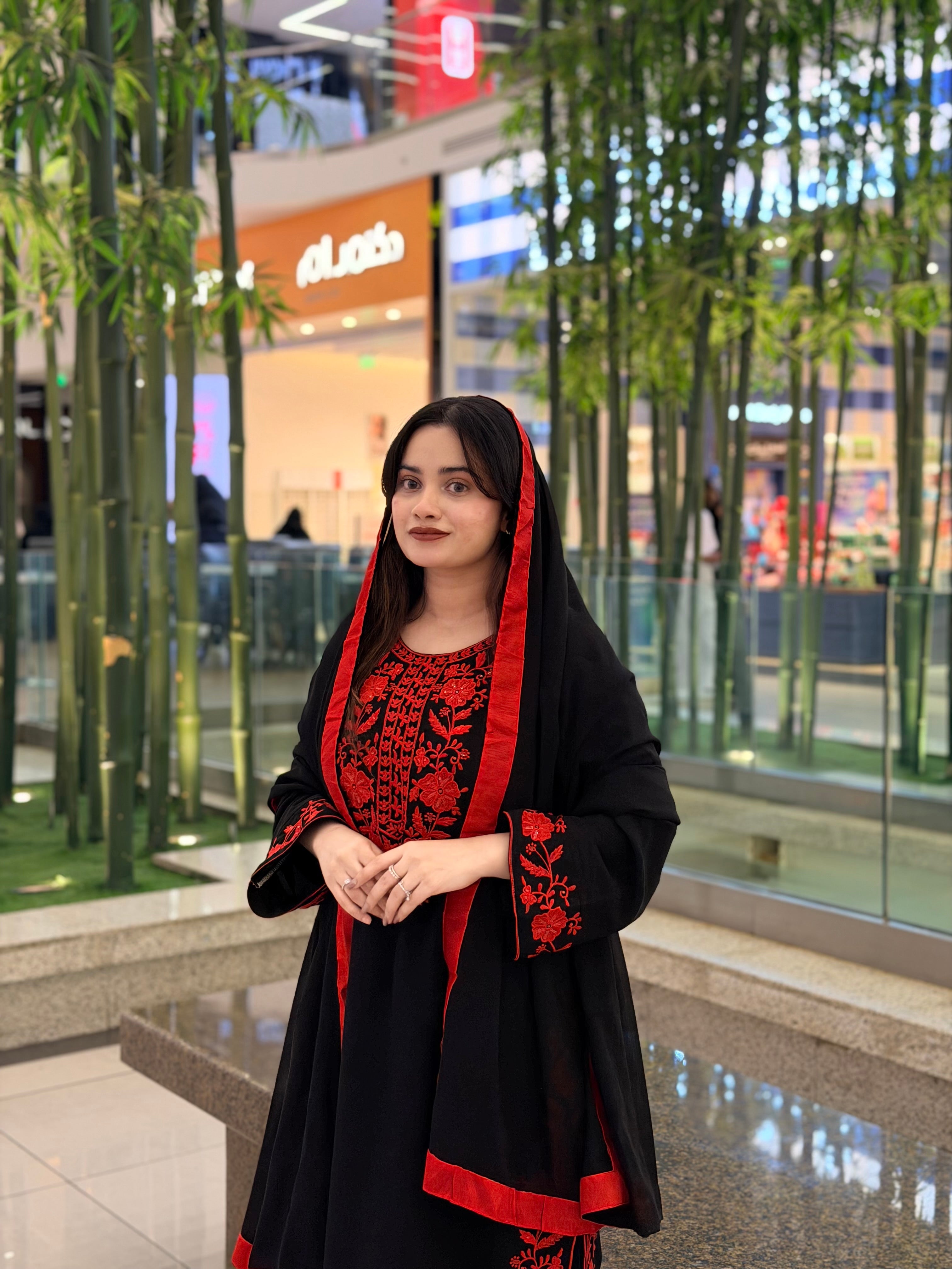 Sayyara Black Party wear Dress - Pehnava Lawns