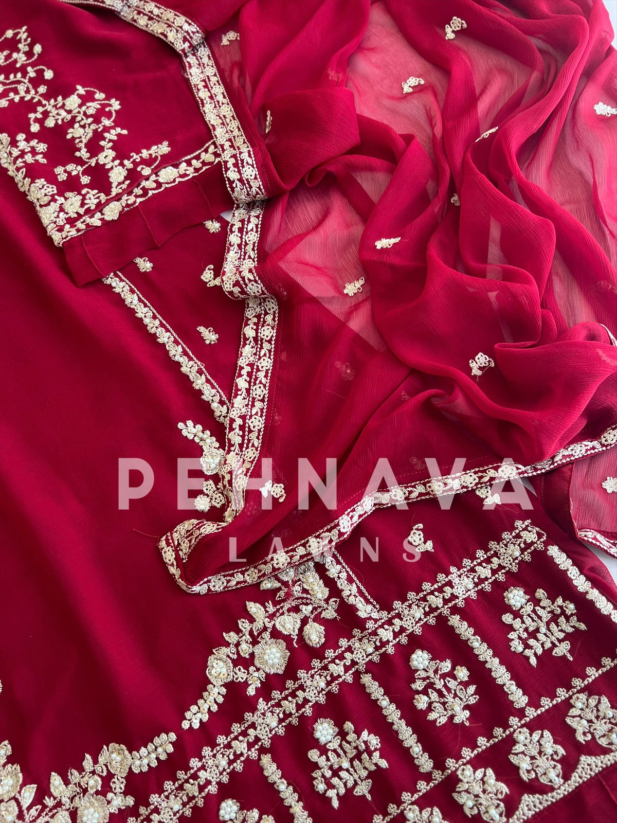 Premium Agha Noor’s Chiffon Suit-1620 - Pehnava Lawns