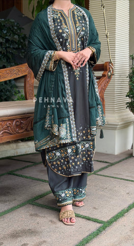 Paisley Embroidered Farshi Salwar T1132