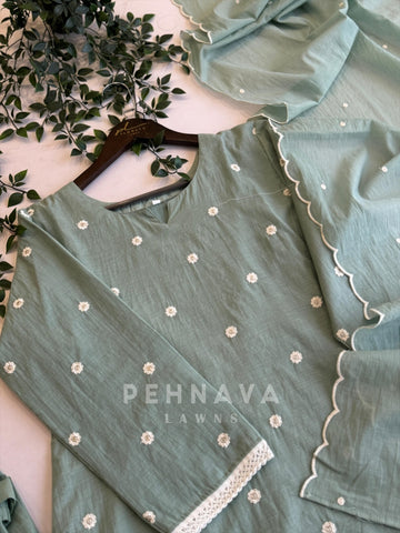 Premium Scallop Anarkali suit