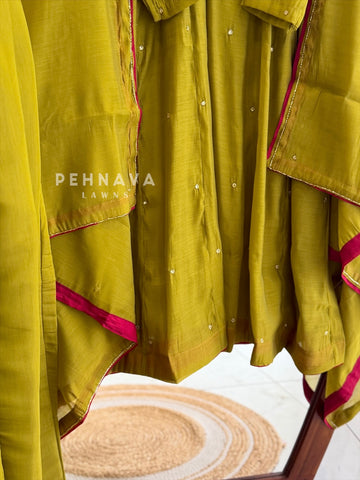 Handworked Neck Suit Set H-311