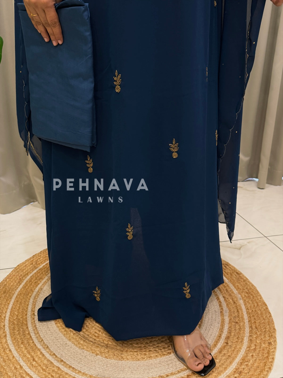 Premium Handworked Chiffon Unstitched Suit-SM-806