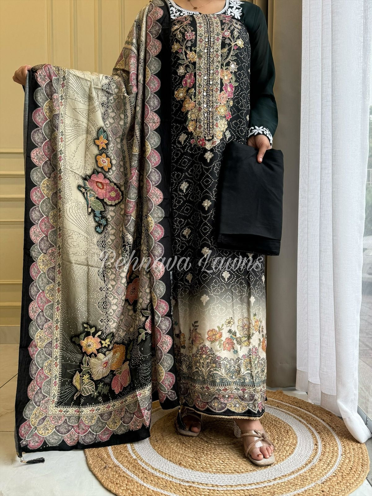 Premium viscous muslin suit-230