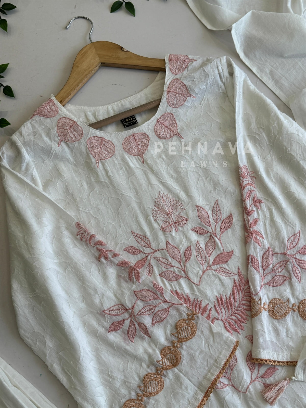 Embroidered Cotton Suit Set JJ6 - Pehnava Lawns