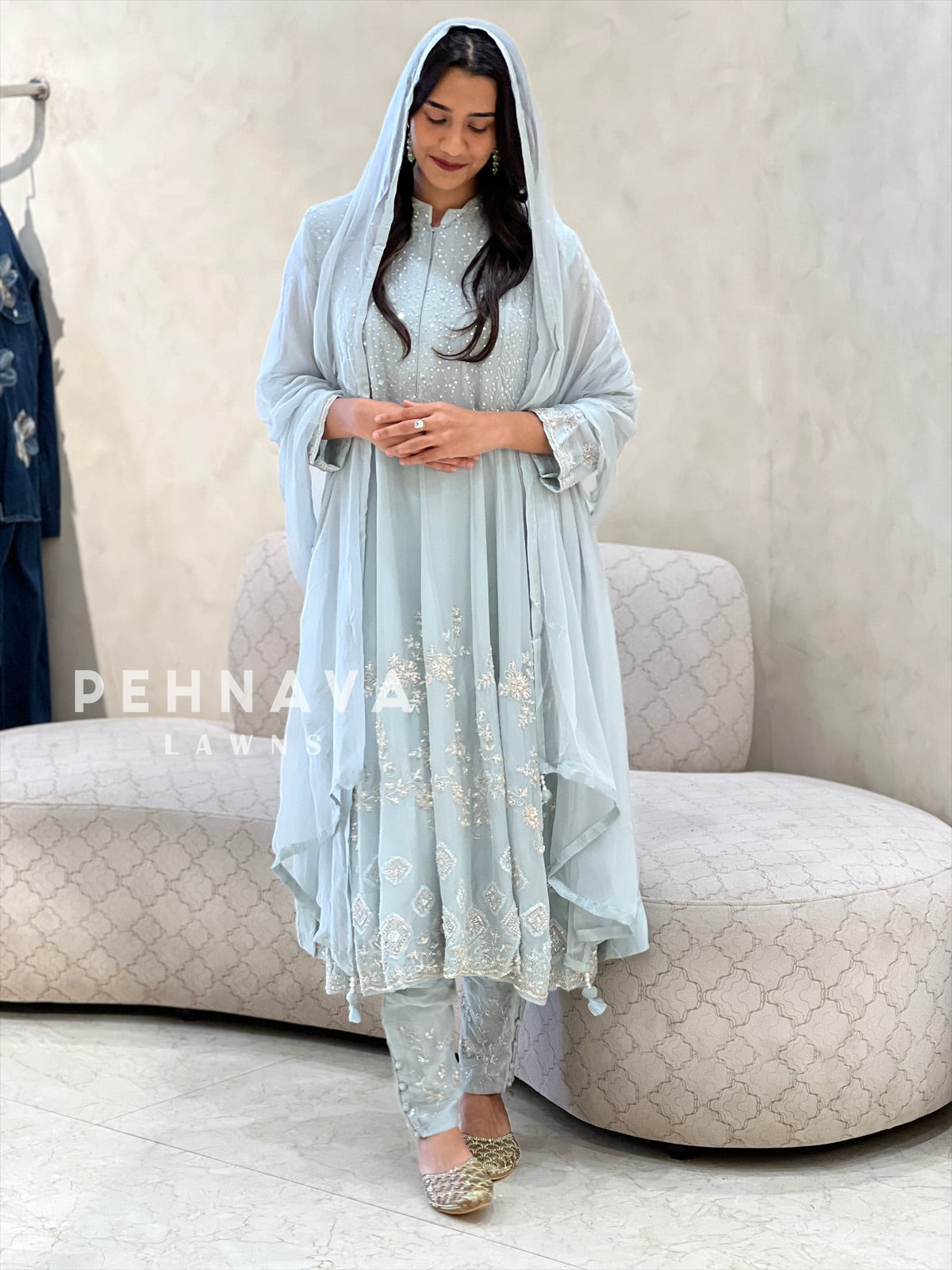 Premium Handworked Anarkali suit