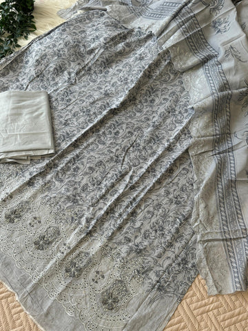 Cotton Embroidered Suit Ft. Cotton Dupata-2