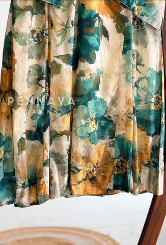 V-Neck Printed Co-ord Set