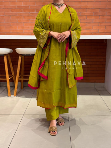 Handworked Three Piece Suit Set